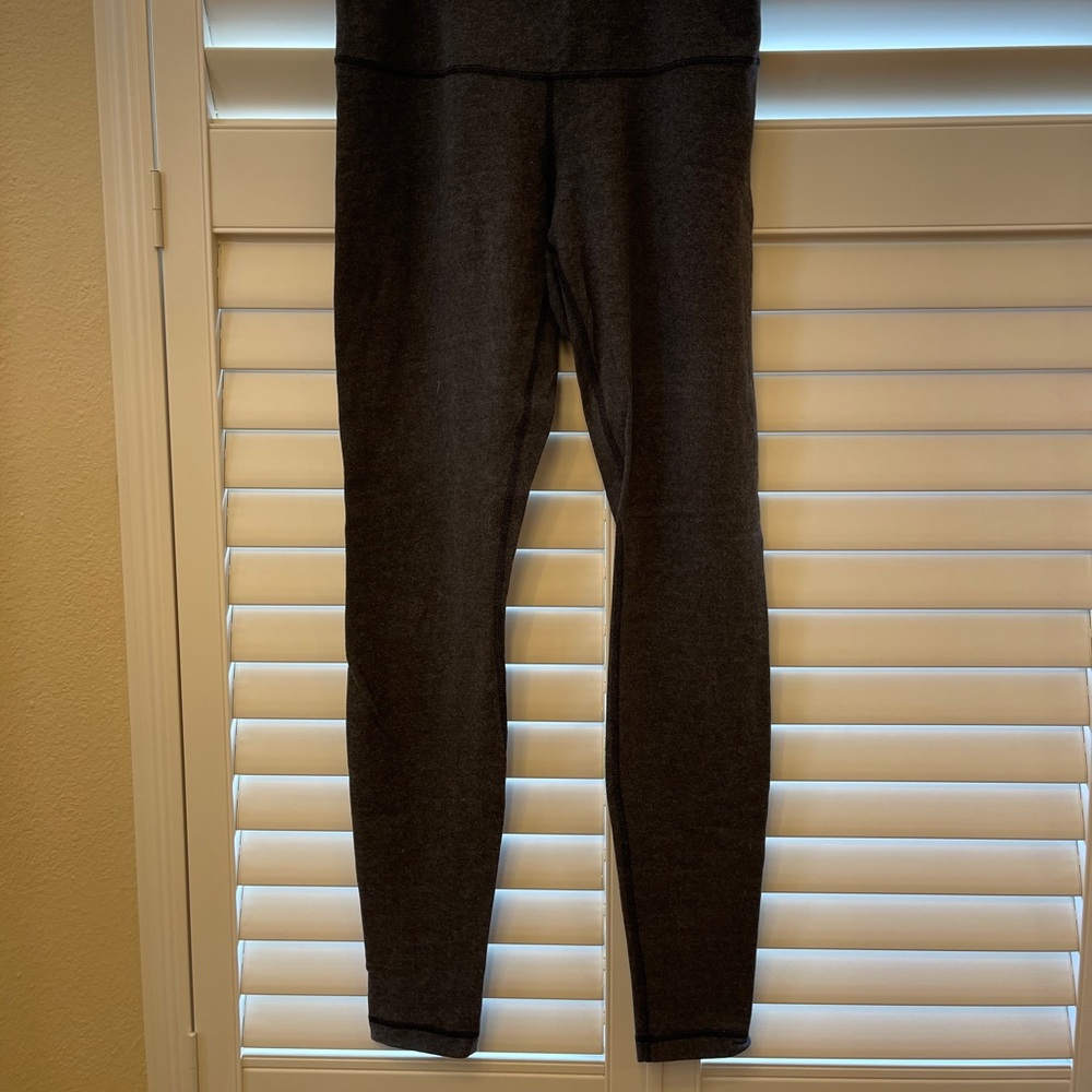 Dark Grey Lululemon Cotton Leggings